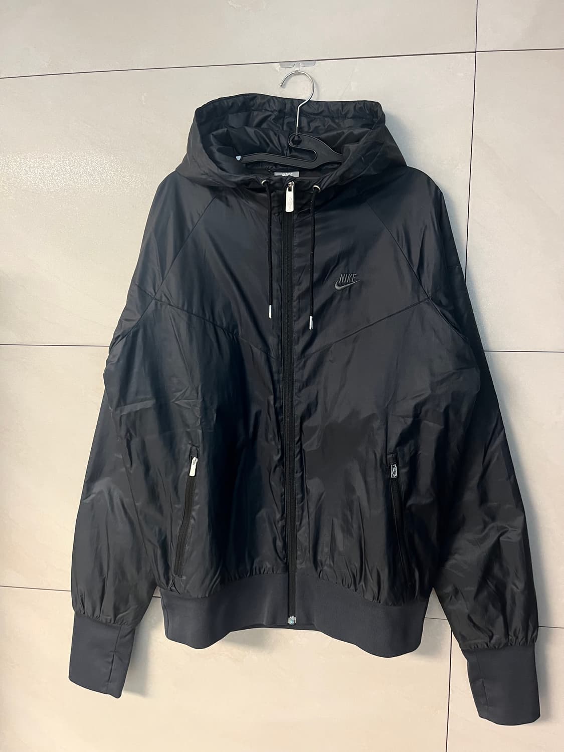 나이키 후드 바람막이 자켓 블랙 (M size)  상품이미지3