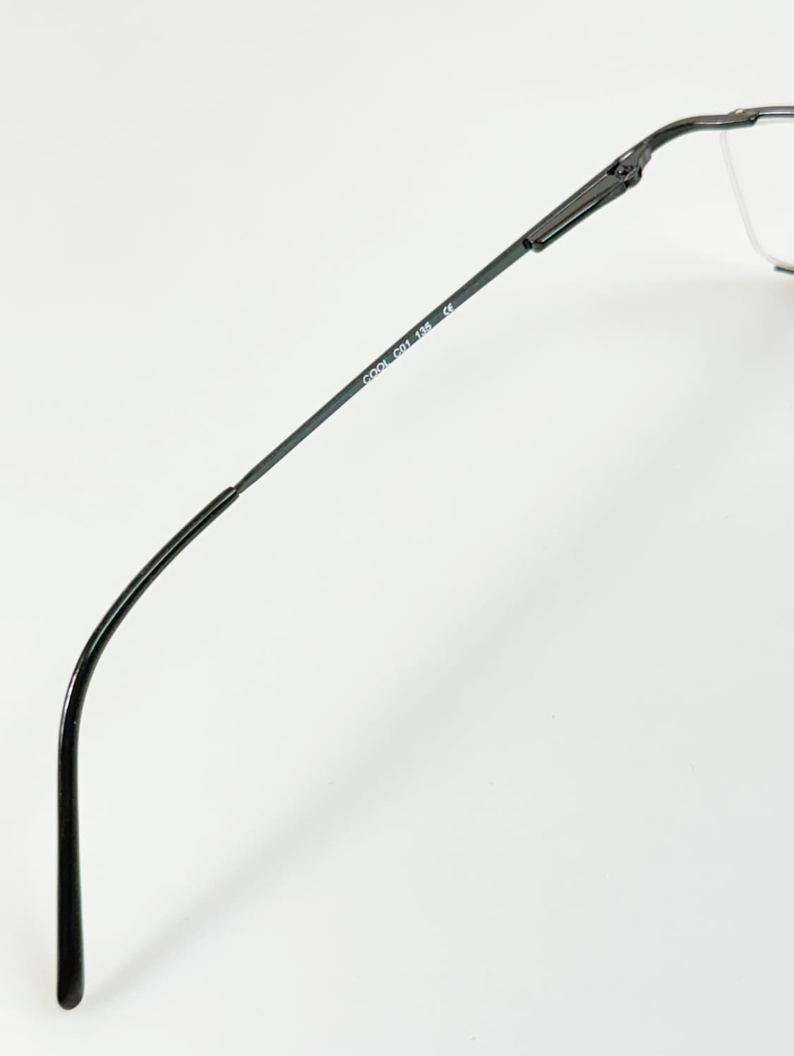 90s CHEVIGNON 블랙 하프림 스퀘어 빈티지 안경 상품이미지8