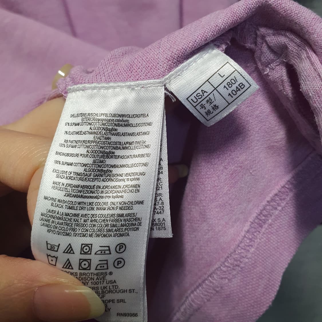 브룩스브라더스 핑크 반팔 폴로티셔츠  상품이미지5