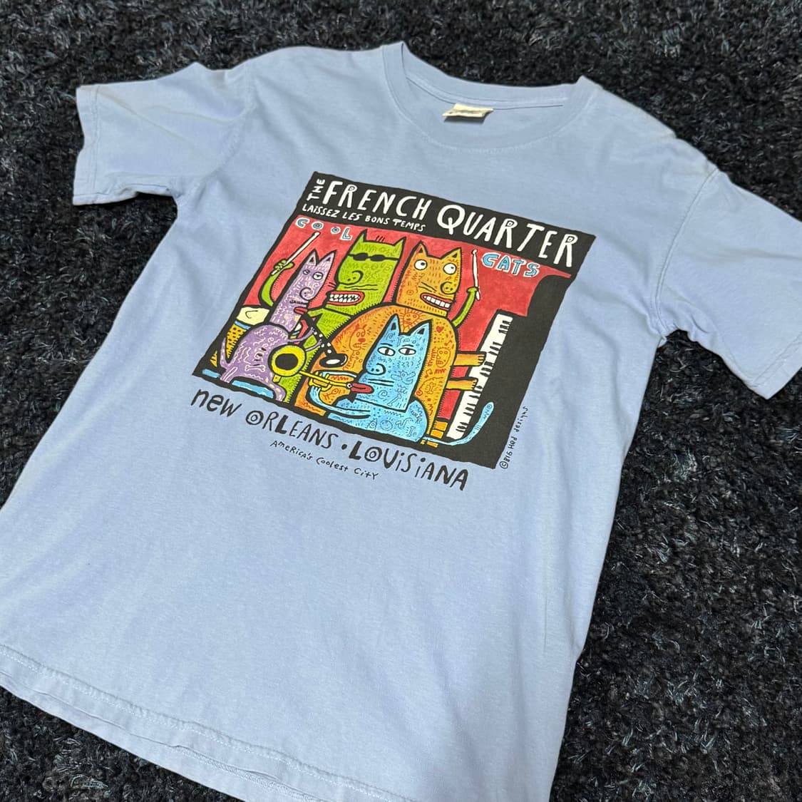 00‘s French Quarter CAT’S t-shirt 상품이미지2