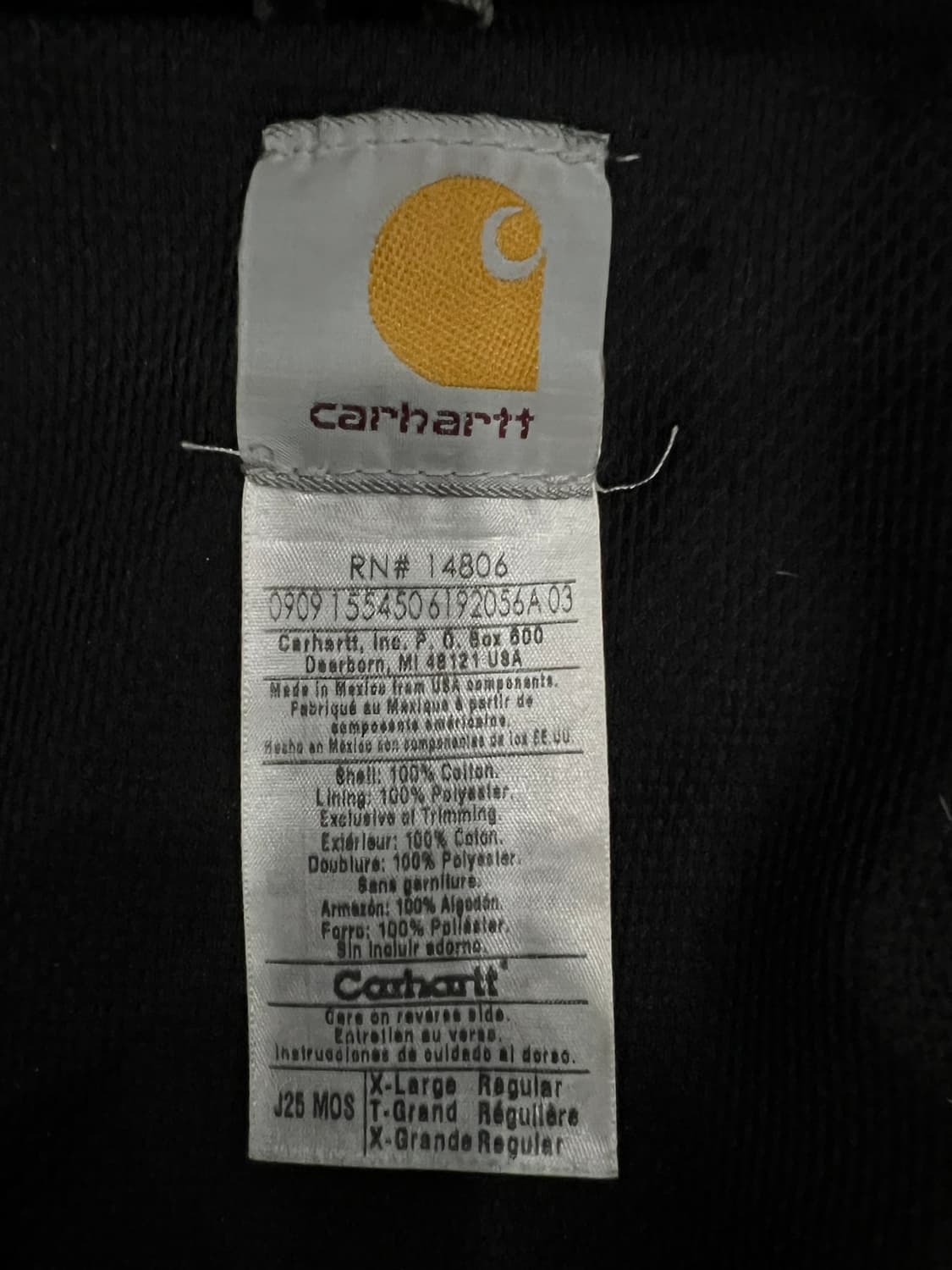 (XL) 칼하트 후드 덕 액티브 자켓 J25 MOS 모스그린 상품이미지4