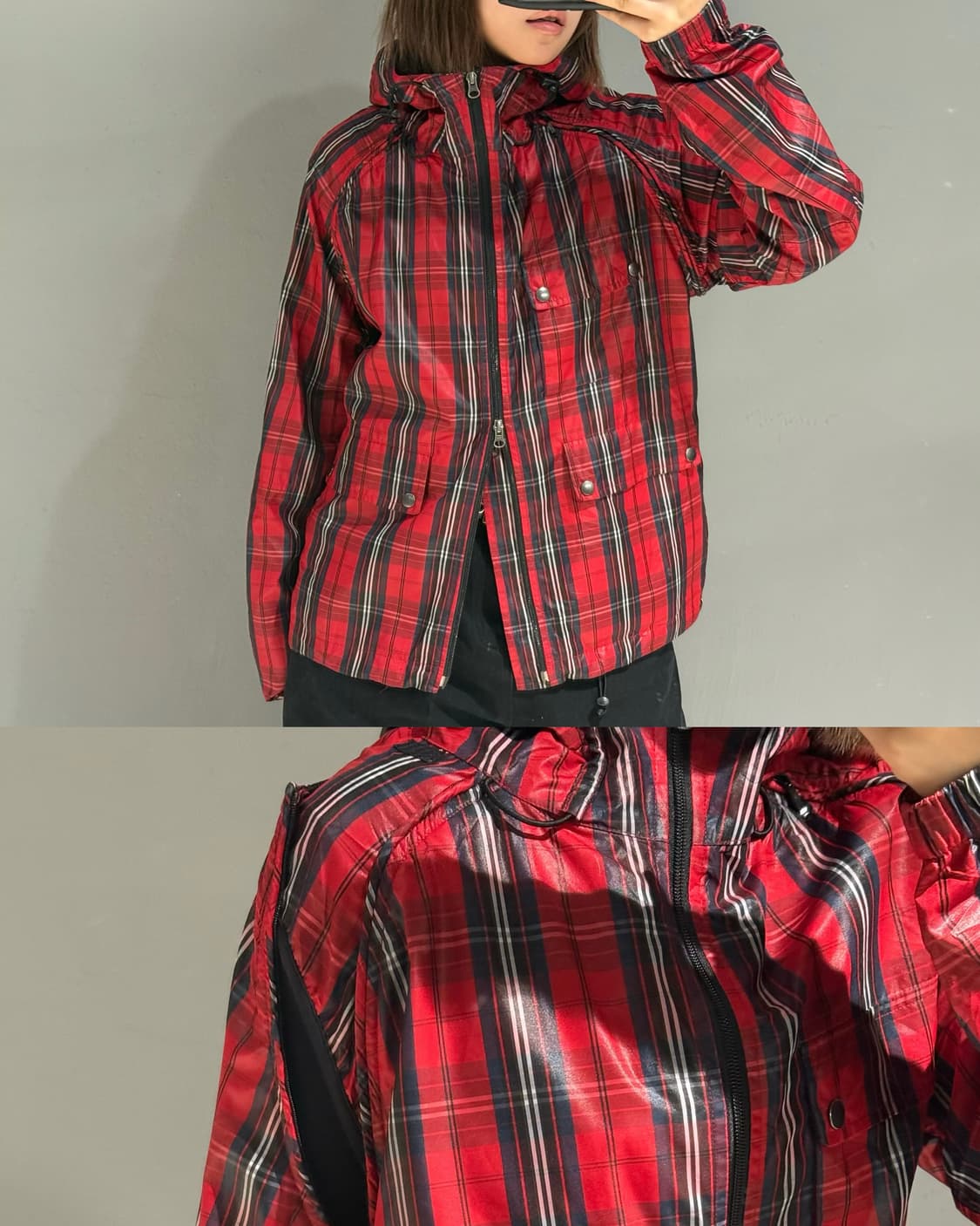 check pattern transform windbreaker  상품이미지1