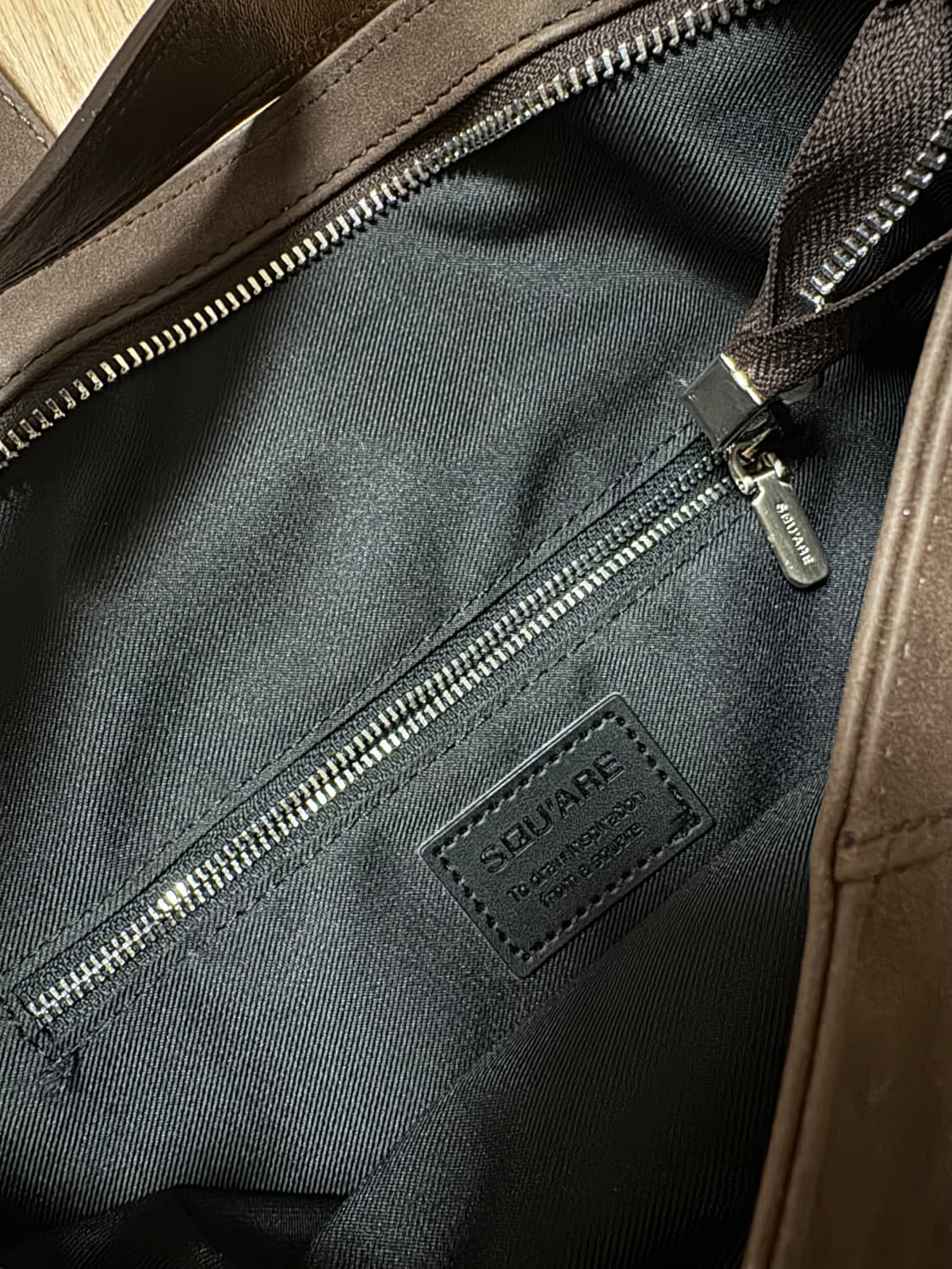 스퀘어라인 차밍 charming 숄더백 스웨이드 브라운 상품이미지6