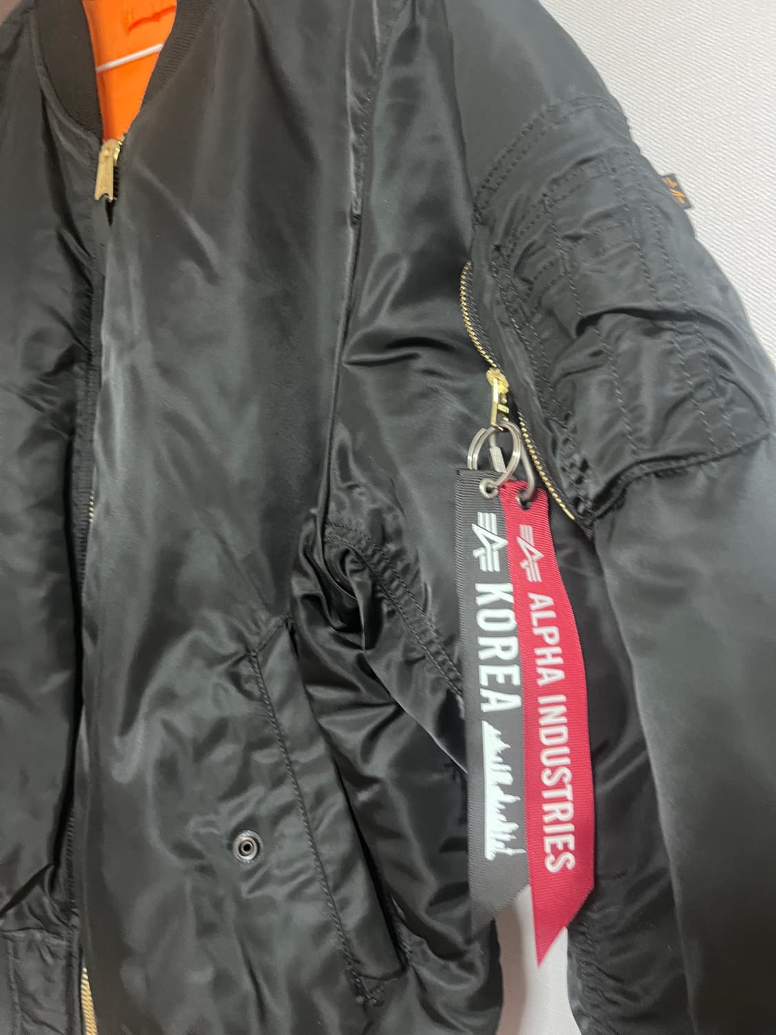 알파인더스트리 ma-1 블랙 상품이미지3