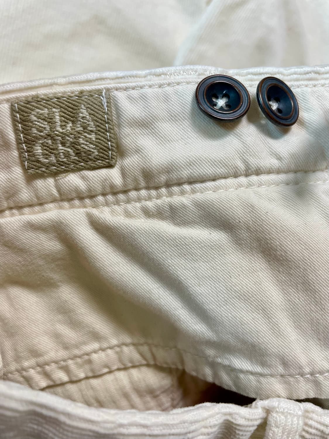 INCOTEX 남성 아이보리 코듀로이 팬츠 32사이즈 매장판 상품이미지4