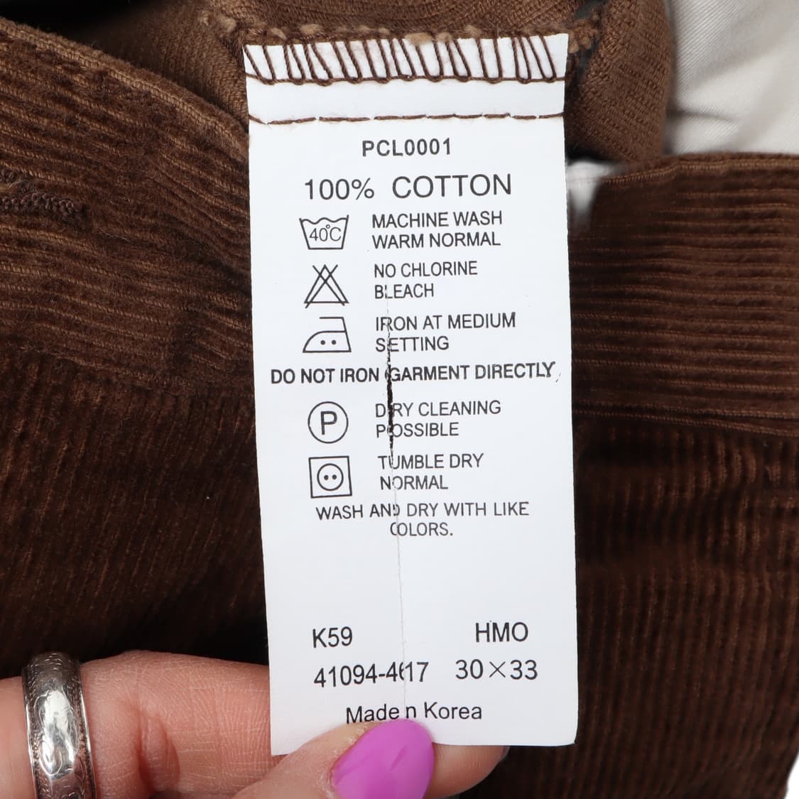 리바이스 진스 브라운 코듀로이 팬츠 상품이미지8