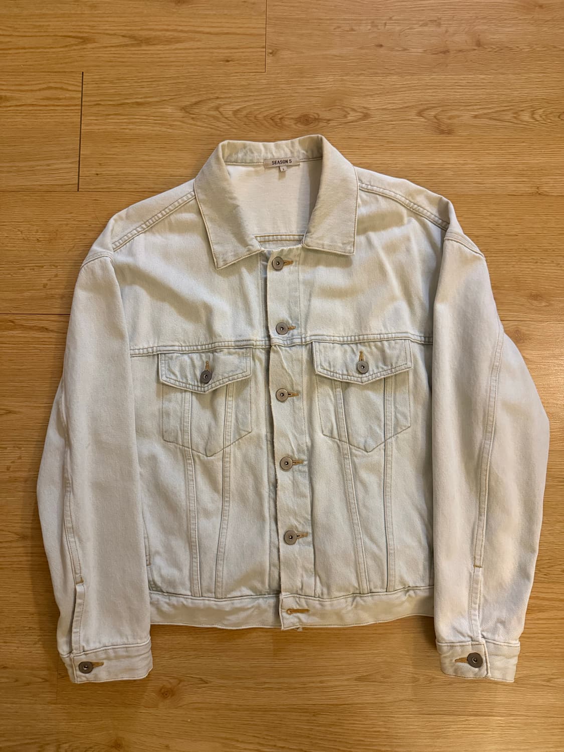 Yeezy season 5 Light blue 데님자켓 S 상품이미지2