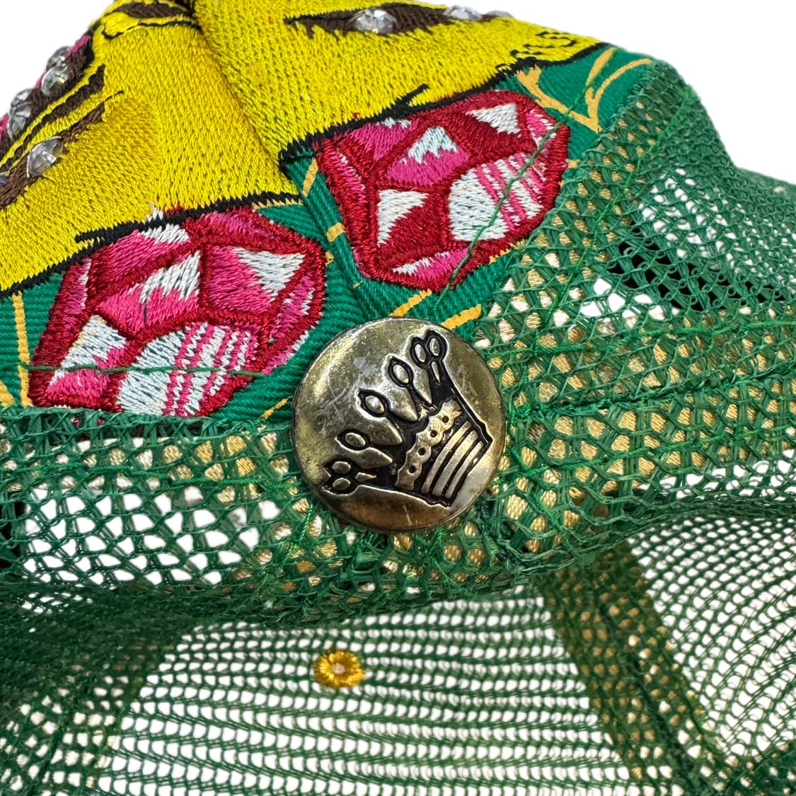 크리스찬 오디저 스컬 해골 타투 다이아몬드 트러커 볼캡 상품이미지3