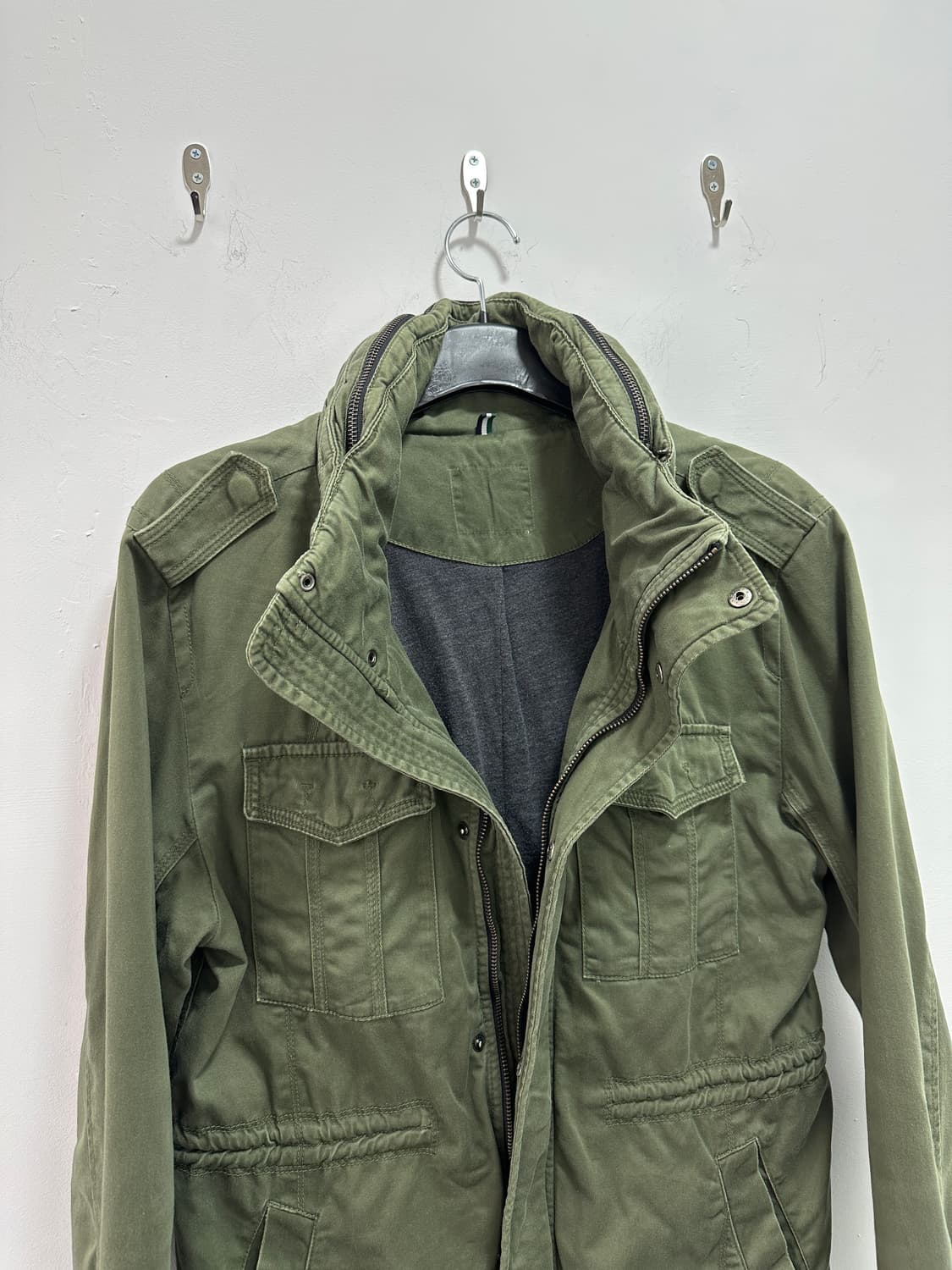 Vintage khaki multi pocket jacket 상품이미지5