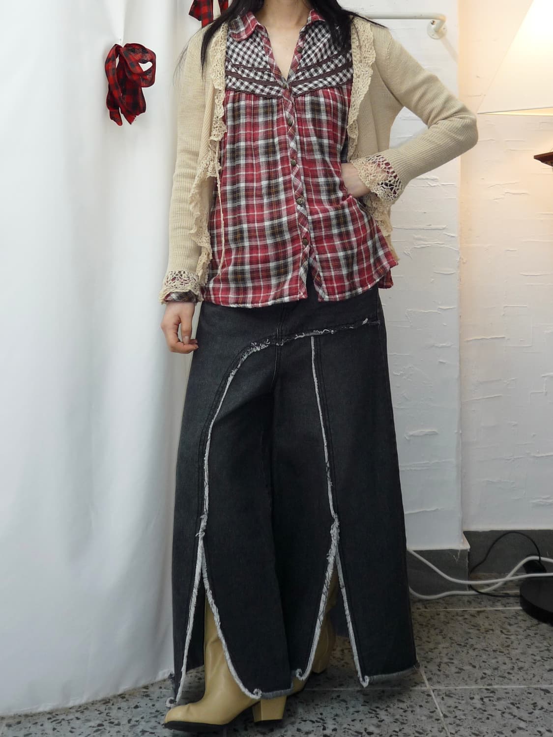 ballet lace cardigan 상품이미지5