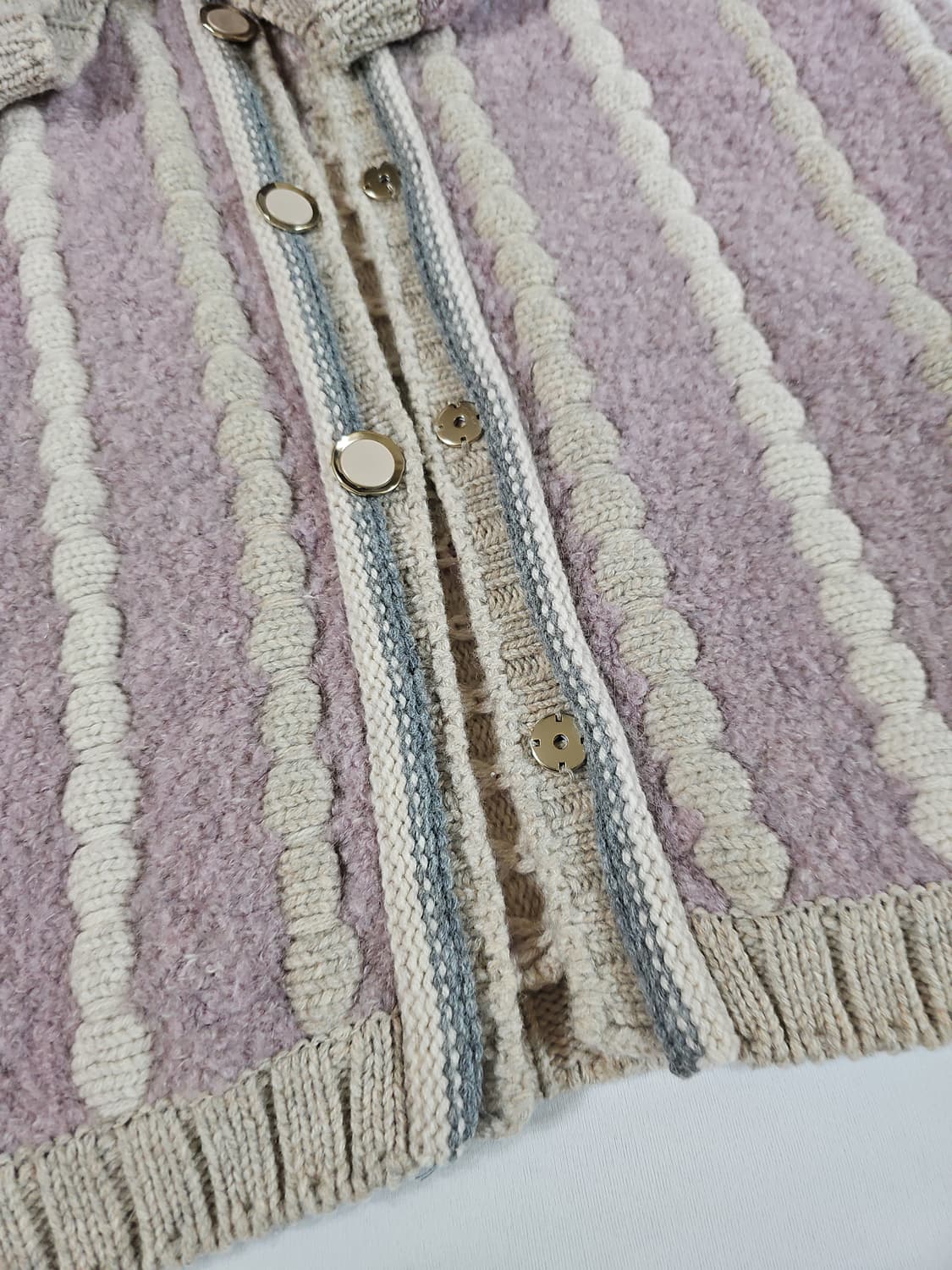 정가49만대) 오즈세컨 빈티지 러블리 모리걸 그랜마 니트 롱 가디건 상품이미지5