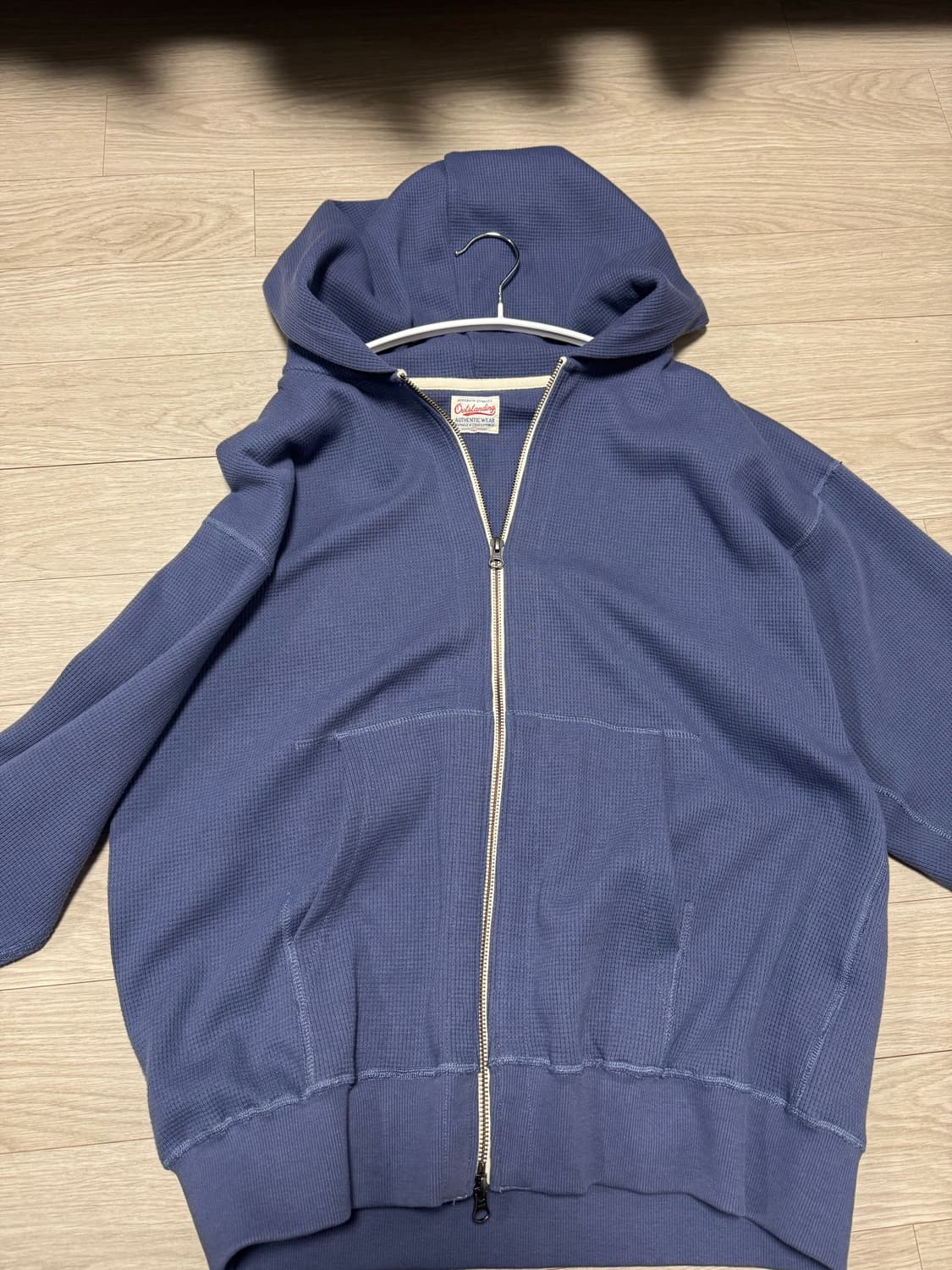 아웃스탠딩 와플 후드집업 상품이미지1