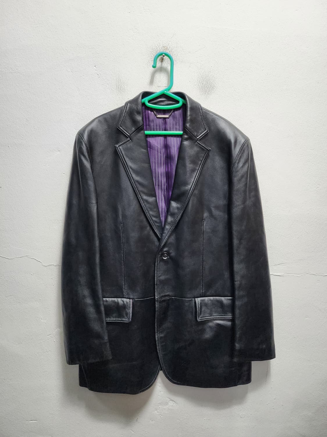 더 수트 하우스 리얼레더 블레이저  상품이미지1