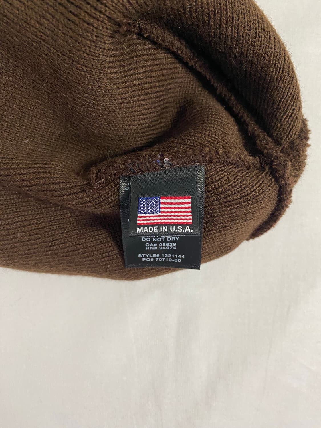 스투시 stussy 브라운 오렌지로고 비니 상품이미지3