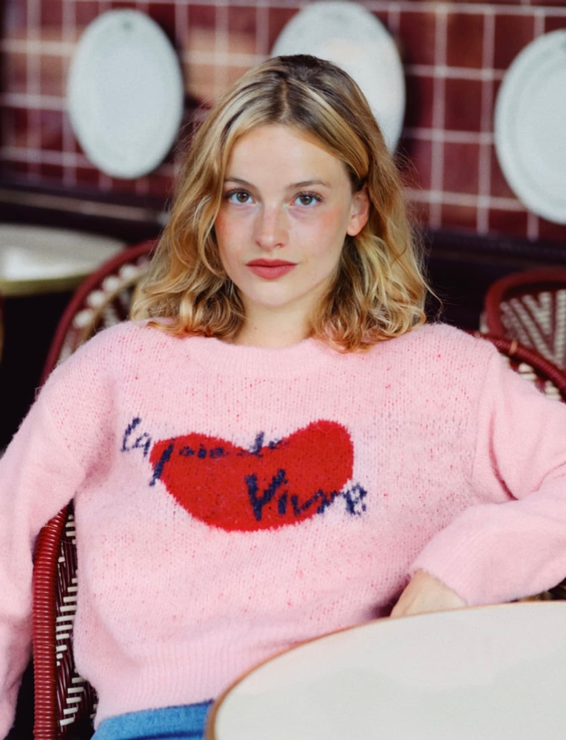 새상품 시엔느 소피 하트 니트 23년 상품이미지2