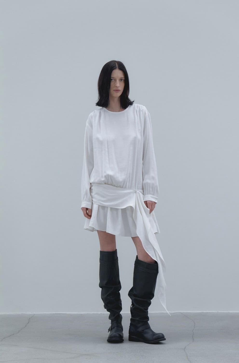 드롭 웨이스트 원피스 Drop Waist Dress Ivory  상품이미지6