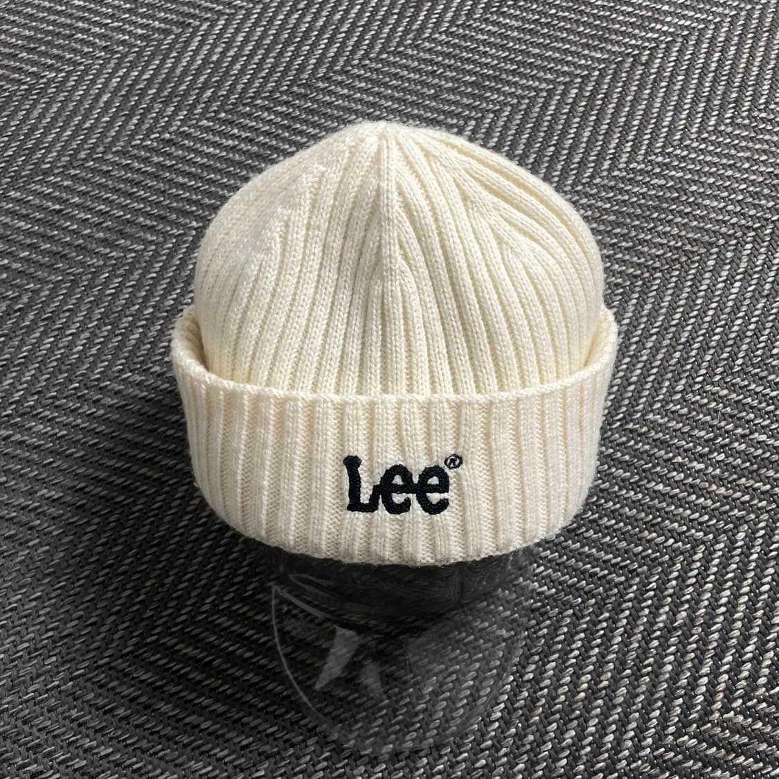 Lee 자수 로고 크림 니트 비니o 4682 상품이미지1