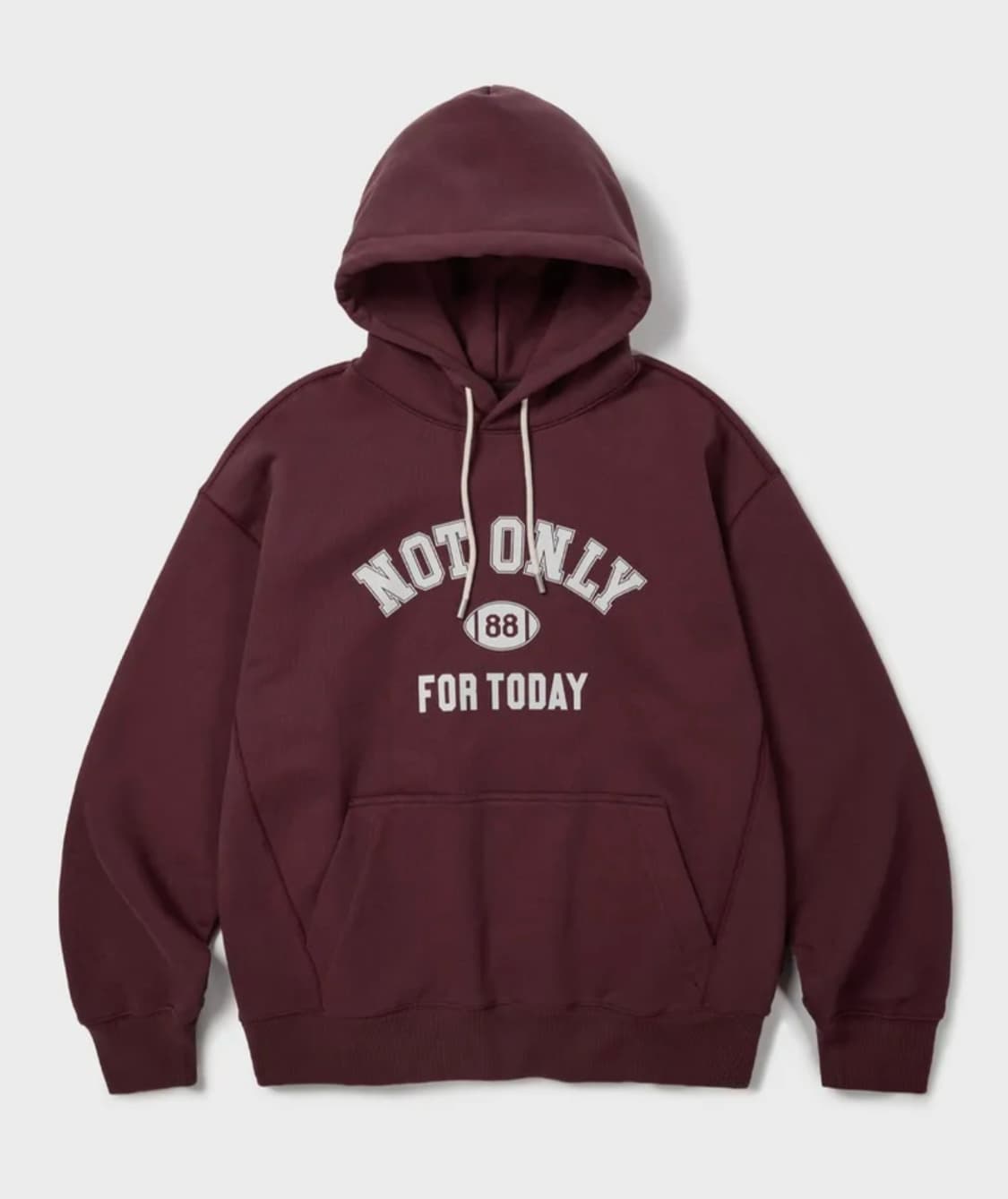 not only for today 버건디 후드티(남녀 공용) 상품이미지1