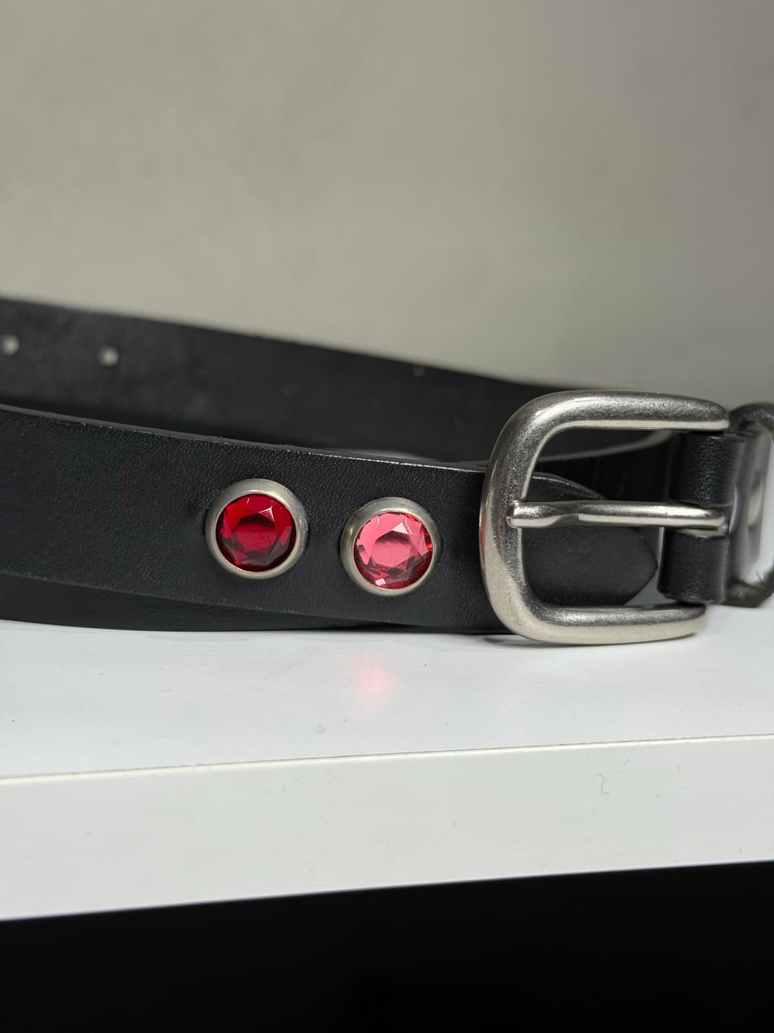 꼼데가르송 아카이브 라인스톤 소가죽 벨트  상품이미지2