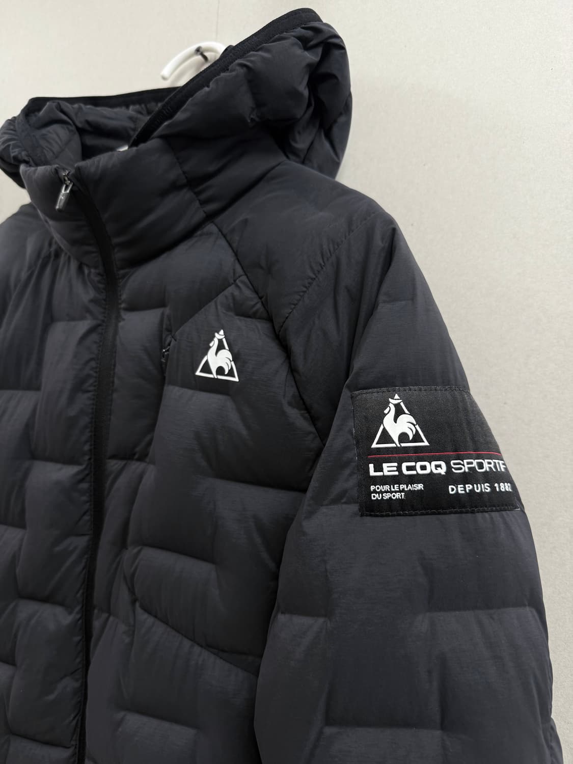 여성 S / 르꼬끄 튜브다운 경량패딩 블랙 구스다운 상품이미지3