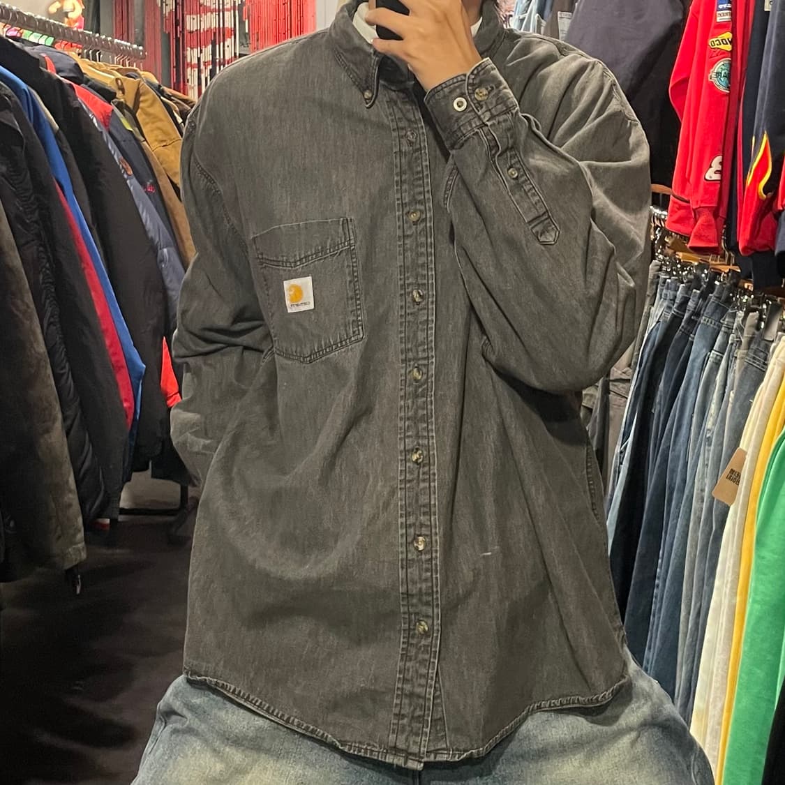 [IM] carhartt 칼하트 그레이 긴팔셔츠 상품이미지3