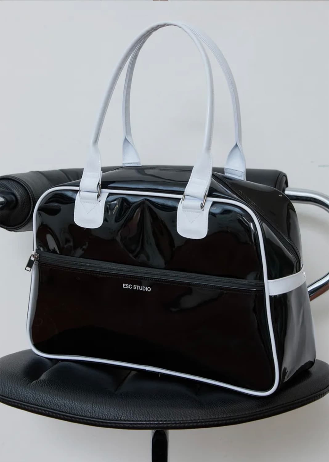 esc스튜디오 lettering bowling bag(black) 상품이미지3