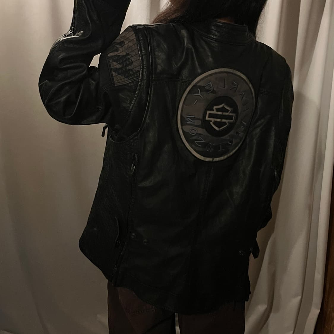 할리데이비슨 레더 바이커 자켓 상품이미지3