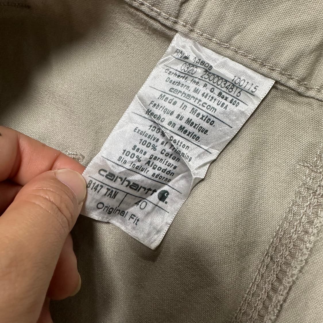 ✨ (바배) 칼하트 카고 워크 팬츠 반바지 (40) 상품이미지3