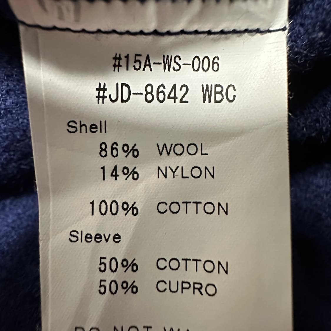 DANTON women wool long coat navy 상품이미지5