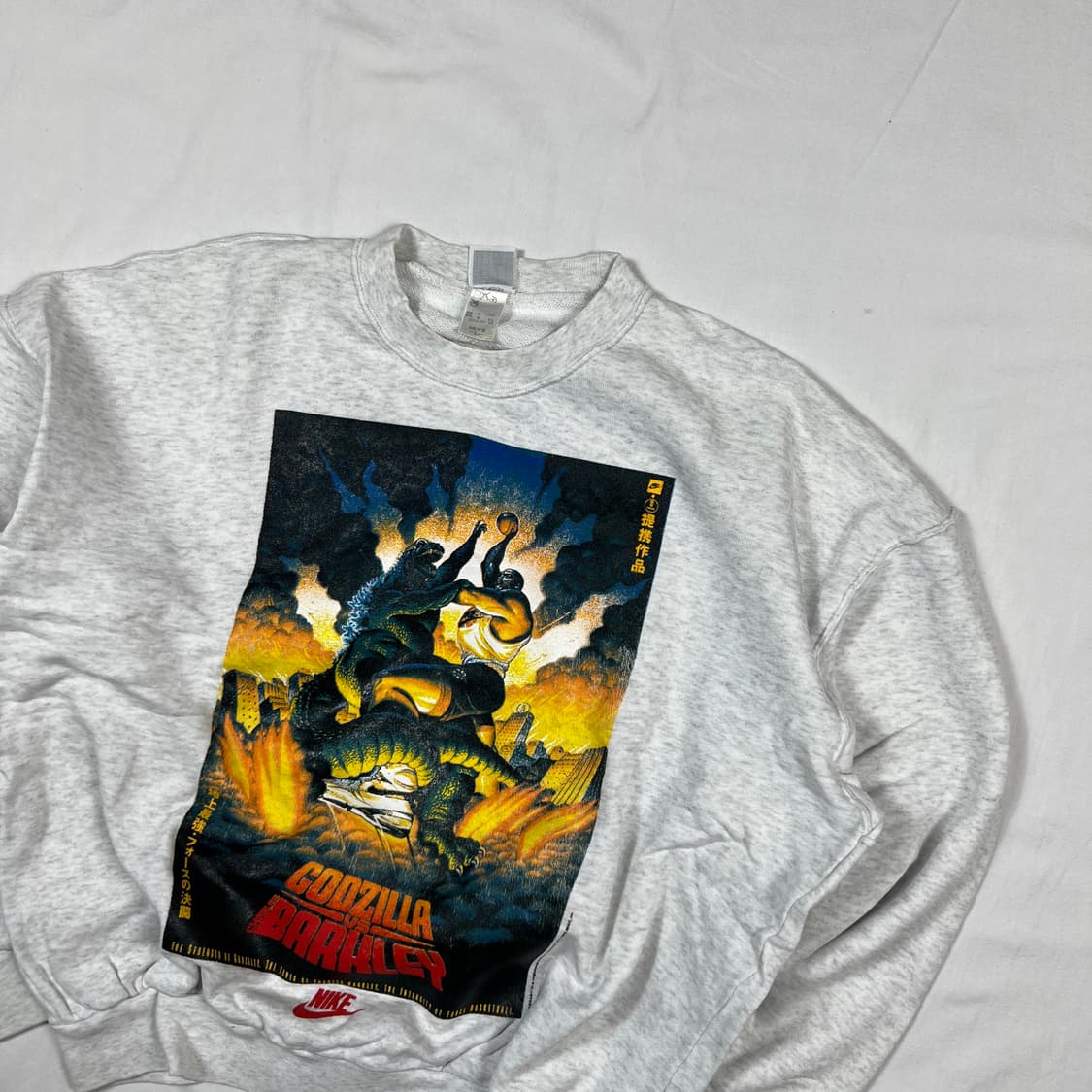 90‘s 92년도 나이키 찰스바클리 고질라 맨투맨 상품이미지2