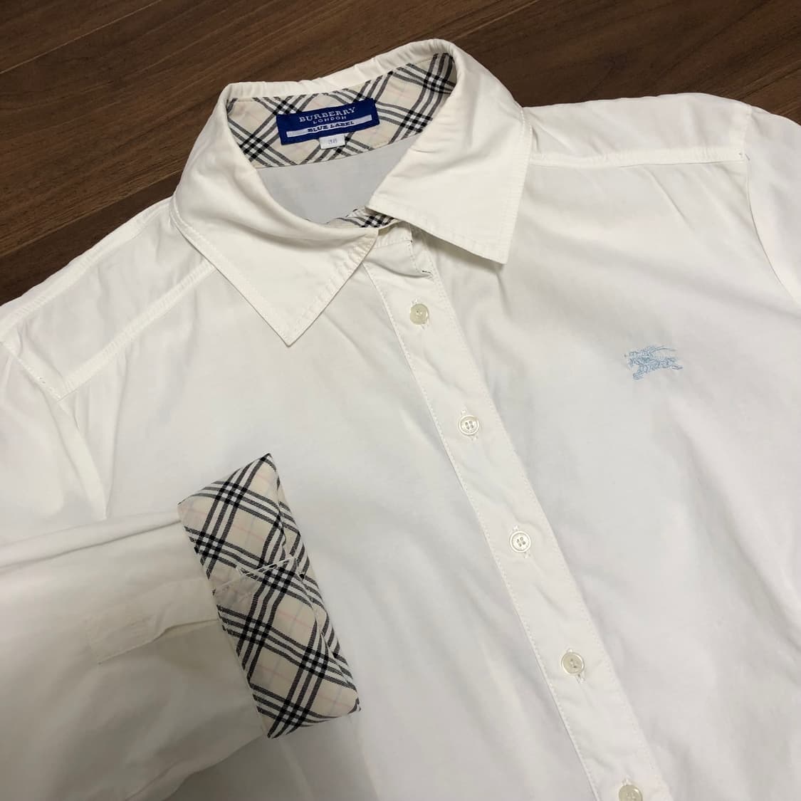 버버리 블루라벨 화이트 7부 셔츠 상품이미지4
