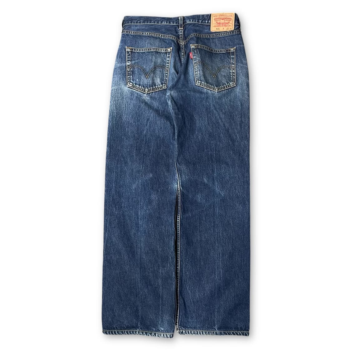 (32) 리바이스 520 진청 워싱 데님 팬츠 상품이미지2