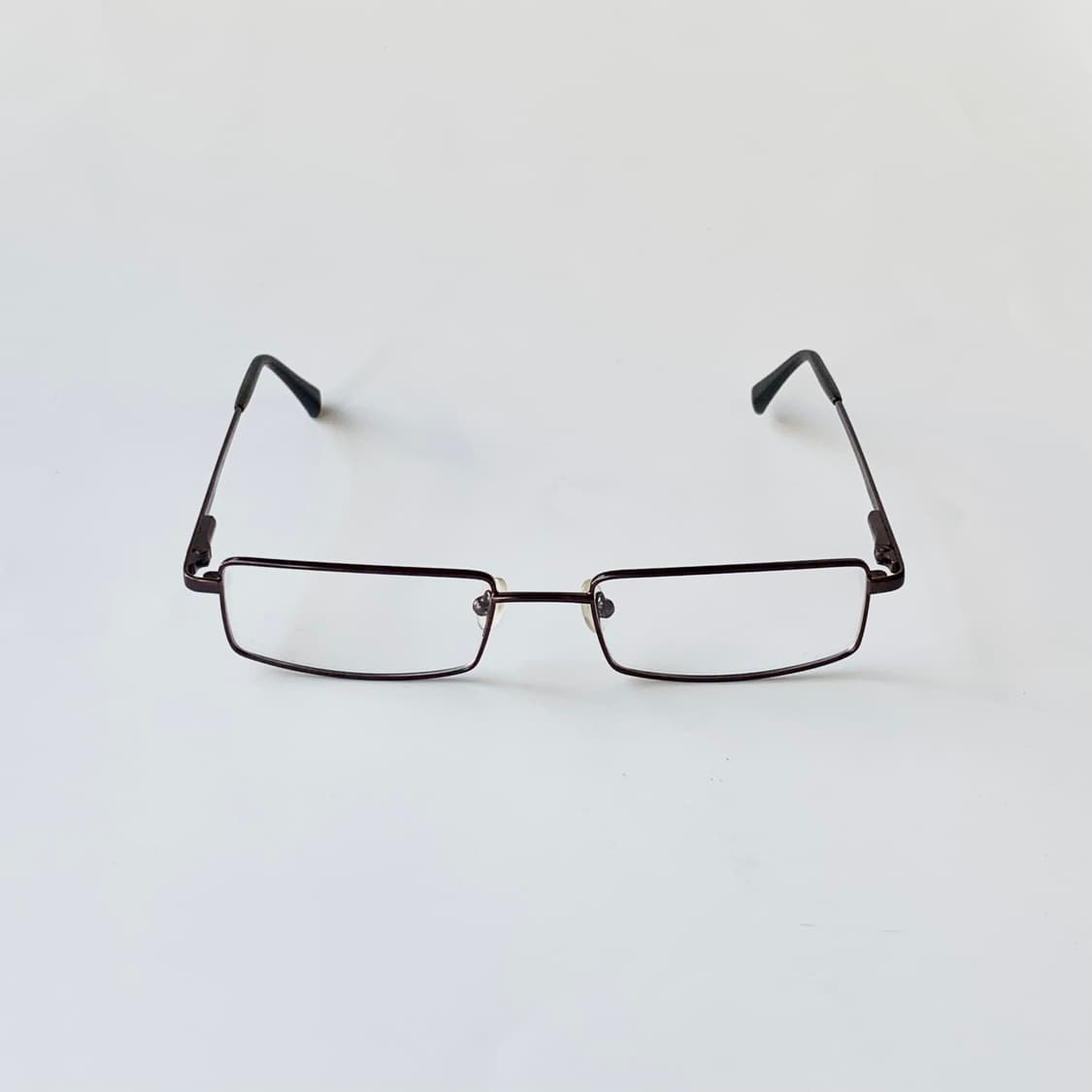 771 데드스탁 픽키 빅사이즈 슬림 사각 브라운 빈티지안경 상품이미지2