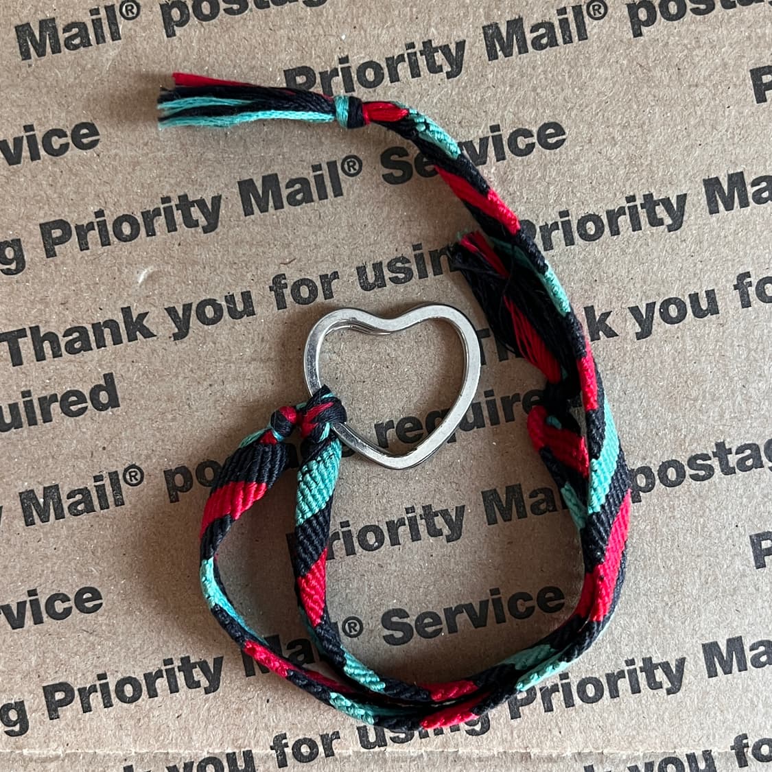 90s vtg Heart Bracelet Keyring 상품이미지2