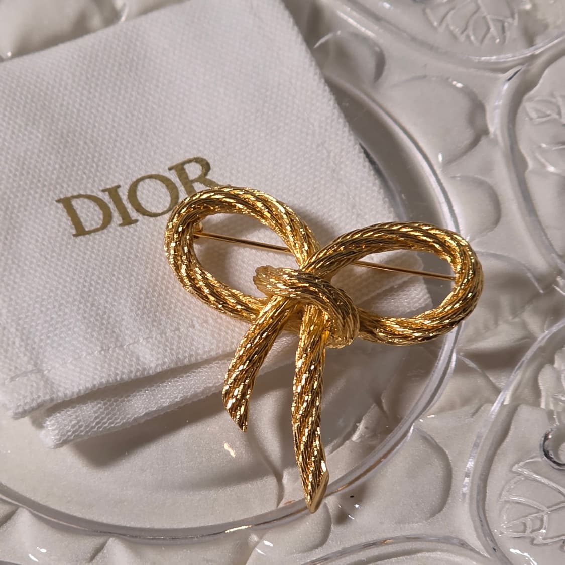 디올 빈티지 밧줄 리본 브로치 상품이미지4