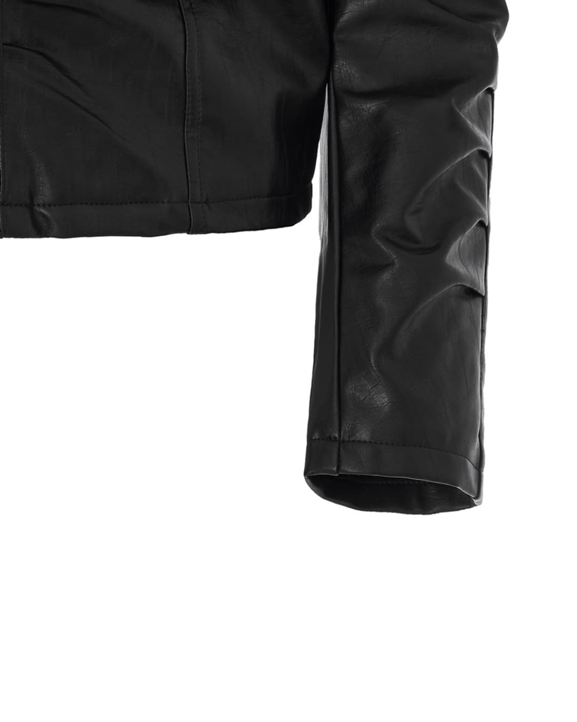 NACHE SHIRRING LEATHER JACKET 나체 셔링 레더자켓 상품이미지8