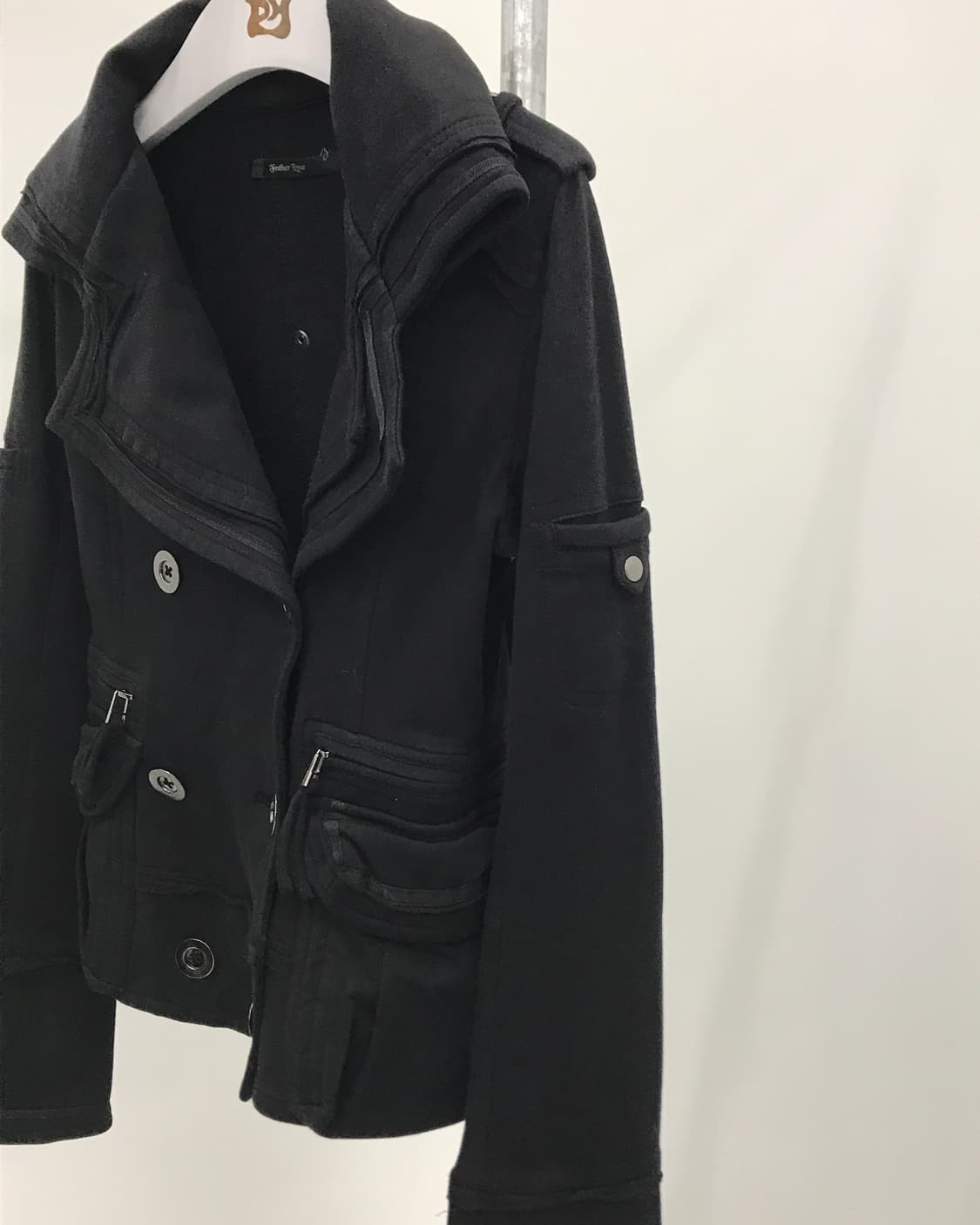 Feather Ayue Double Flap Short Coat 상품이미지9