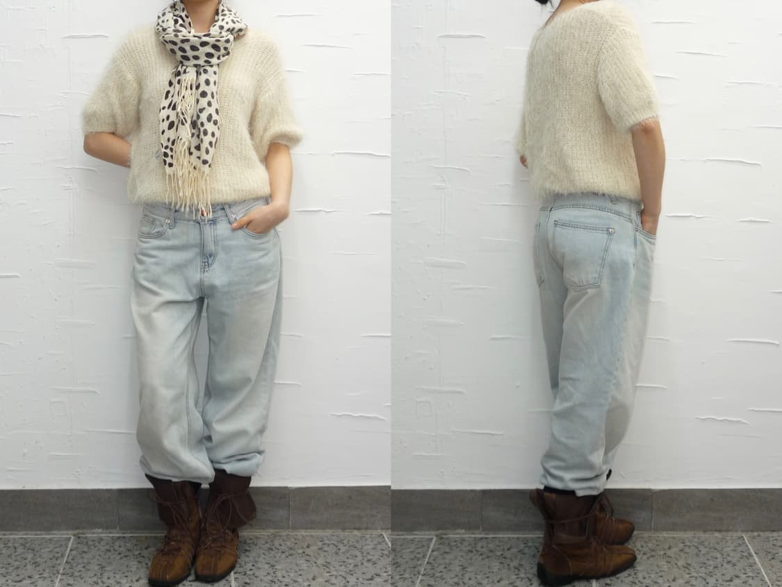 Fur white knit 상품이미지2