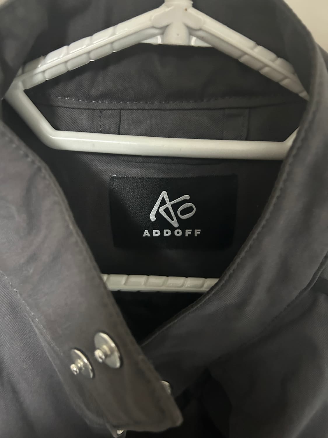 애드오프 파이핑 패딩 바이커 자켓 상품이미지5