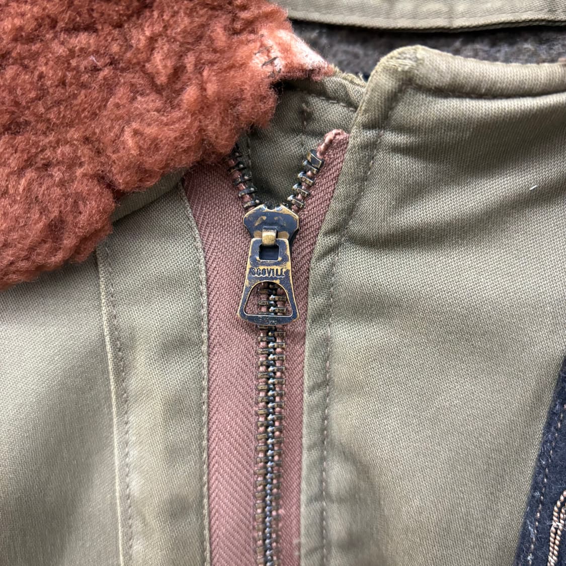 버즈릭슨 항공점퍼 올리브색 패치 빈티지 자켓 여/M 상품이미지3