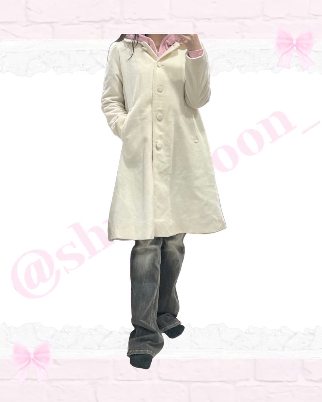 슈크림 히메갸루 얼스뮤직 퍼 코트 상품이미지2