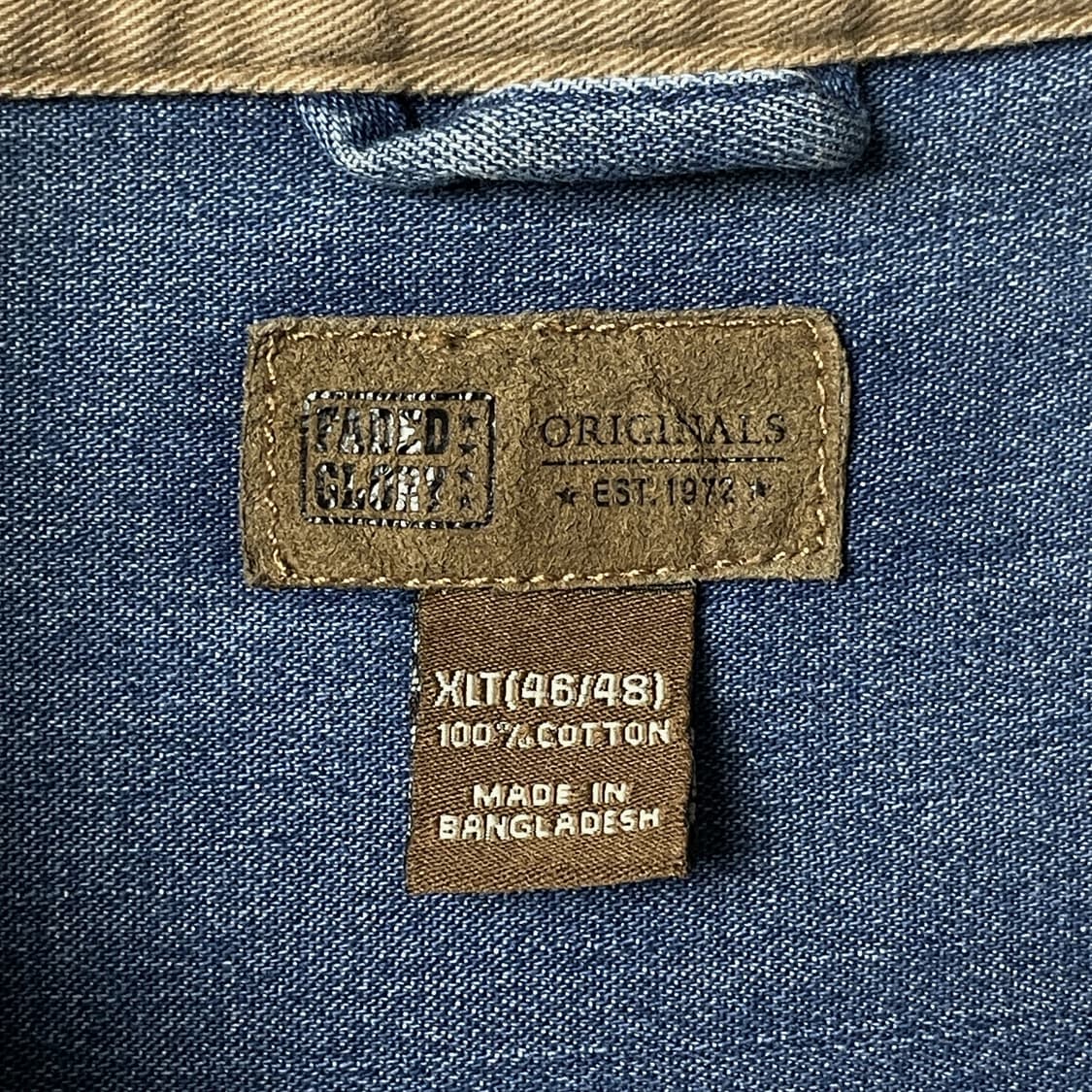 FADED GLORY 빈티지 코튼 데님 셔츠 A00459 상품이미지10