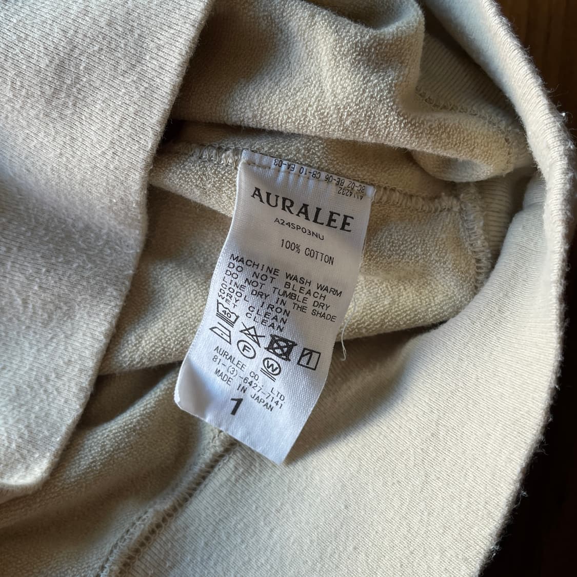 Auralee Half Sleeve Sweat 상품이미지6