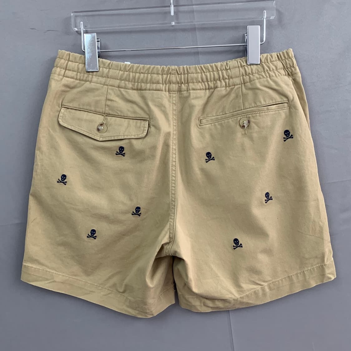 29인치 폴로랄프로렌 클래식핏 해골 패턴 자수 스판 밴딩 반바지 상품이미지2