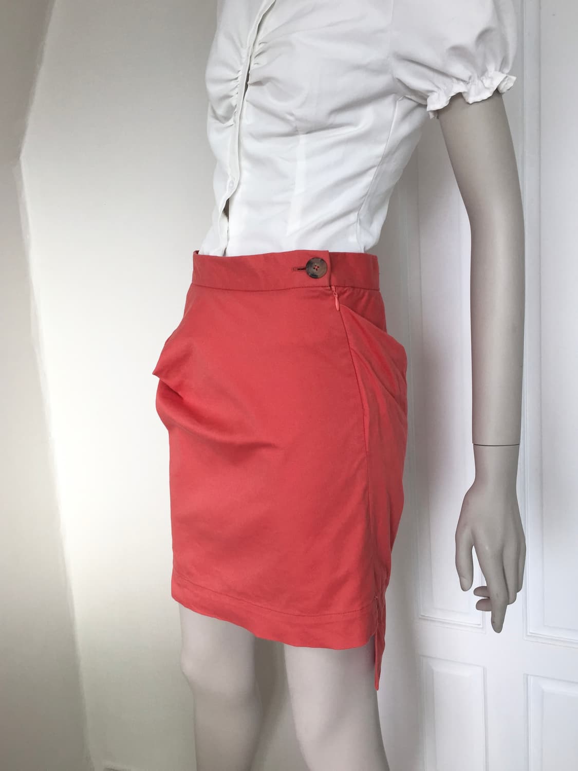 비비안웨스트우드 Iconic Draped  Coral Skirt 상품이미지4
