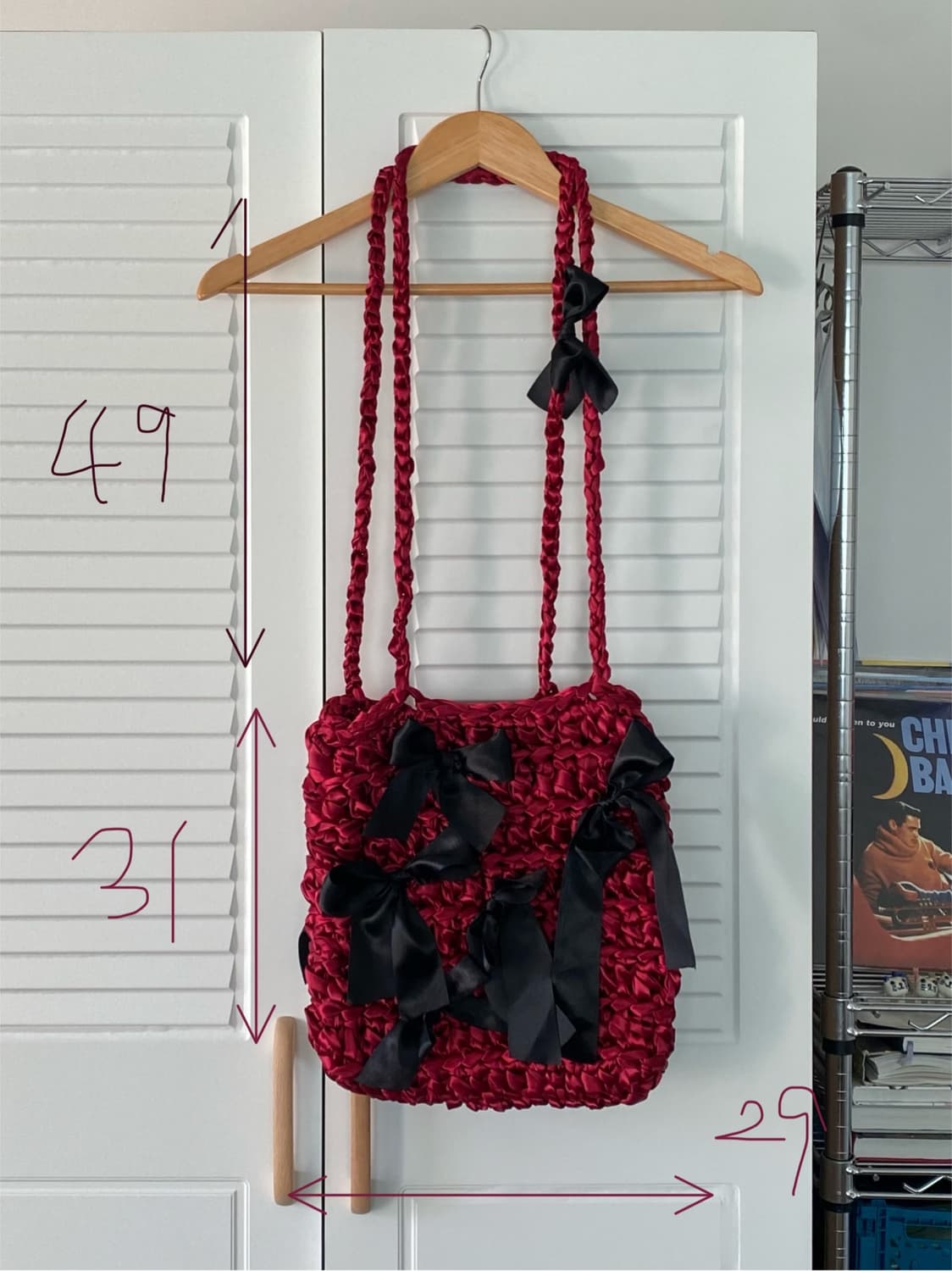 빈티지 리본 크로스 백 상품이미지2