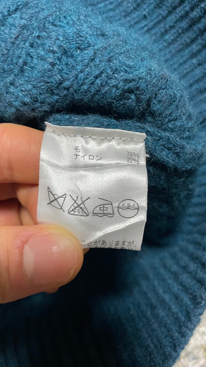 JPN 90s 일본빈티지 Y2K 모리걸 케이블 니트 하프집업 니트 스웨터 상품이미지8