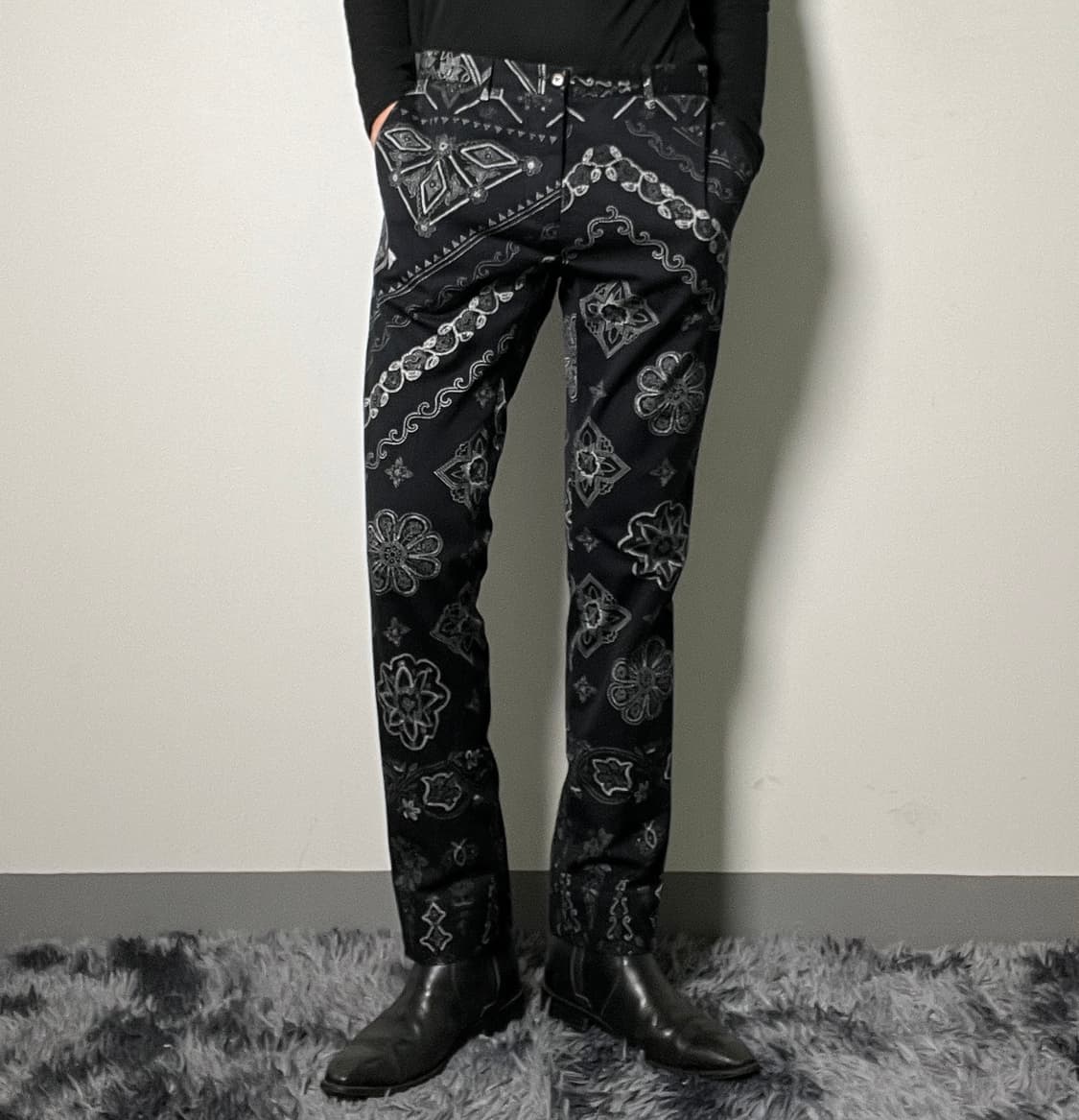 Etro 에트로 반다나 프린트 코튼 팬츠 48 상품이미지1