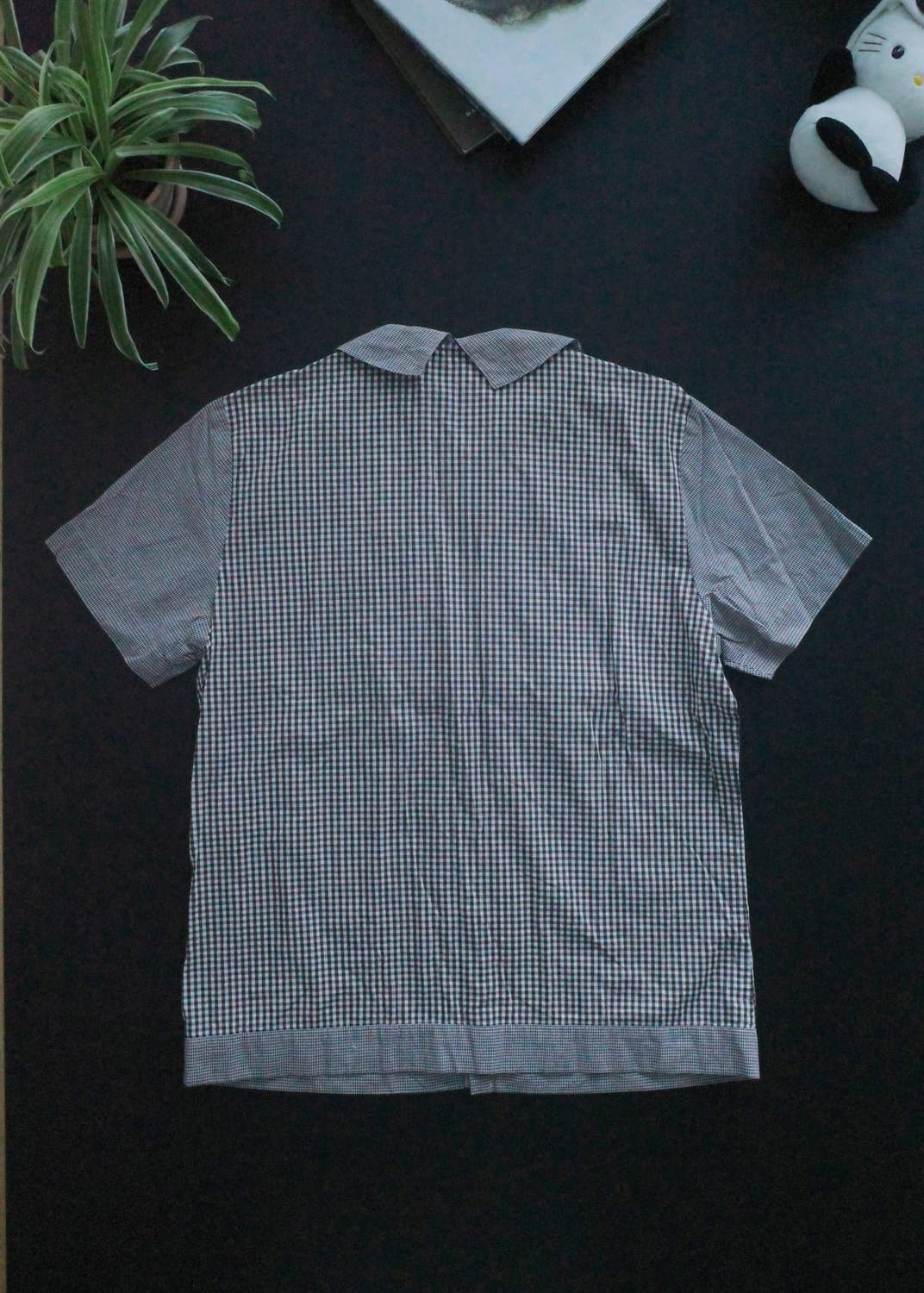 네넷 플라워 체크 셔츠 상품이미지3