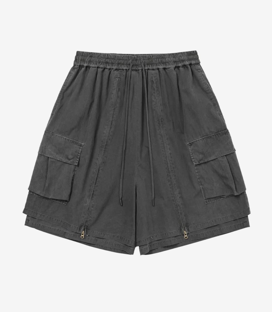 레이어드 집업팬츠 차콜 L 새상품 아조바이아조 상품이미지2